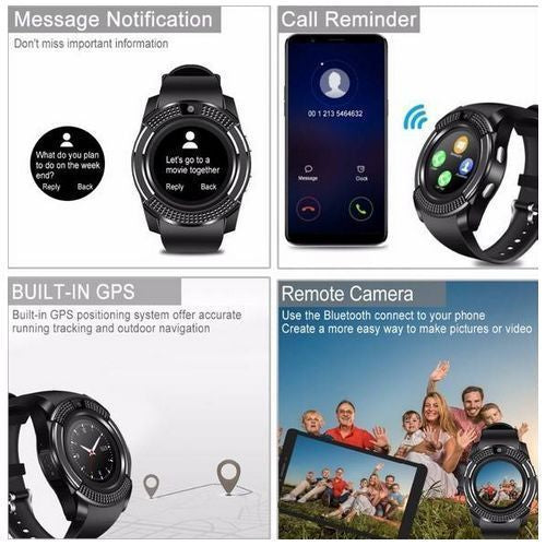 Rynx | V8 Smartwatch Bluetooth Smartwatch Touchscreen Wristwatch