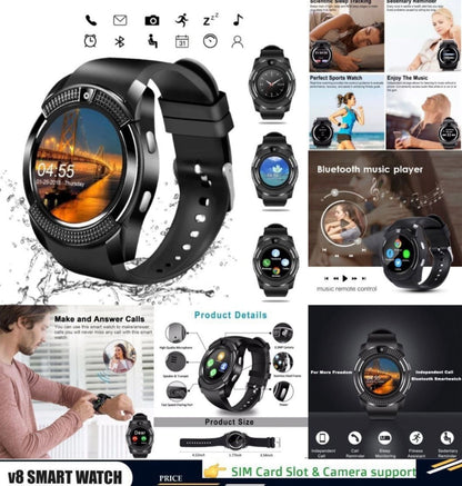 Rynx | V8 Smartwatch Bluetooth Smartwatch Touchscreen Wristwatch