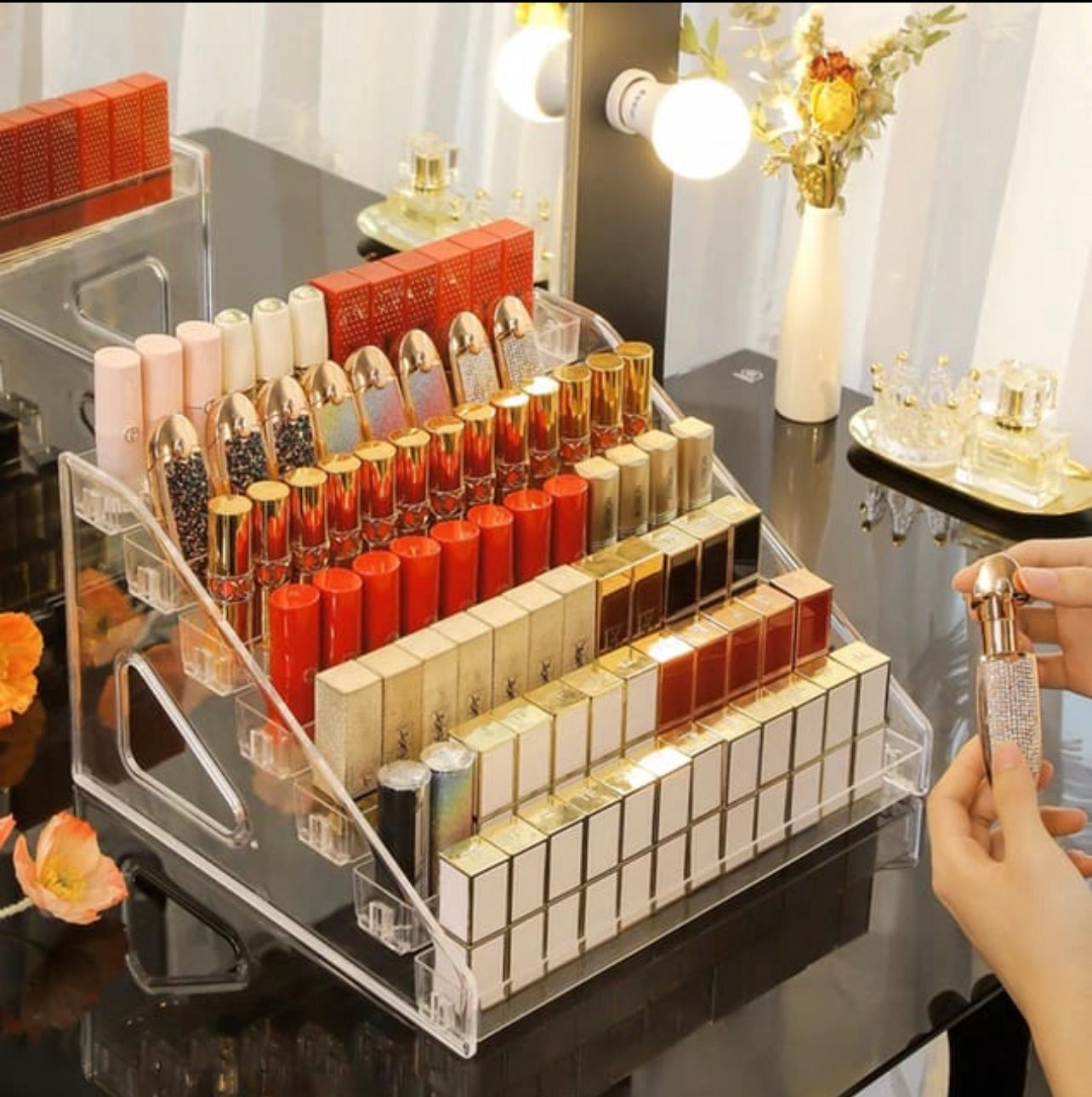 Rynx | Acrylic 7-tier Makeup Nail Polish Storage Organizer