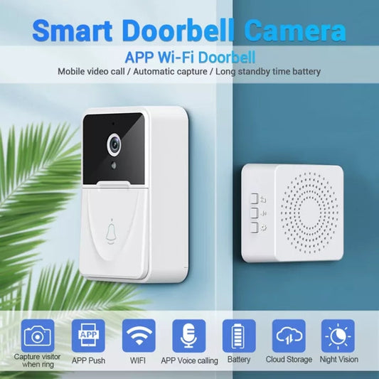 Rynx | Video Doorbell Camera, HD Smart Wireless WiFi Doorbell Security Camera, Night Vision, Two-Way Audio