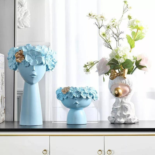 Rynx | FloraCrown Flower Crown Vase | Handmade Flower Decoration | Elegant Home Accents | Various Sizes