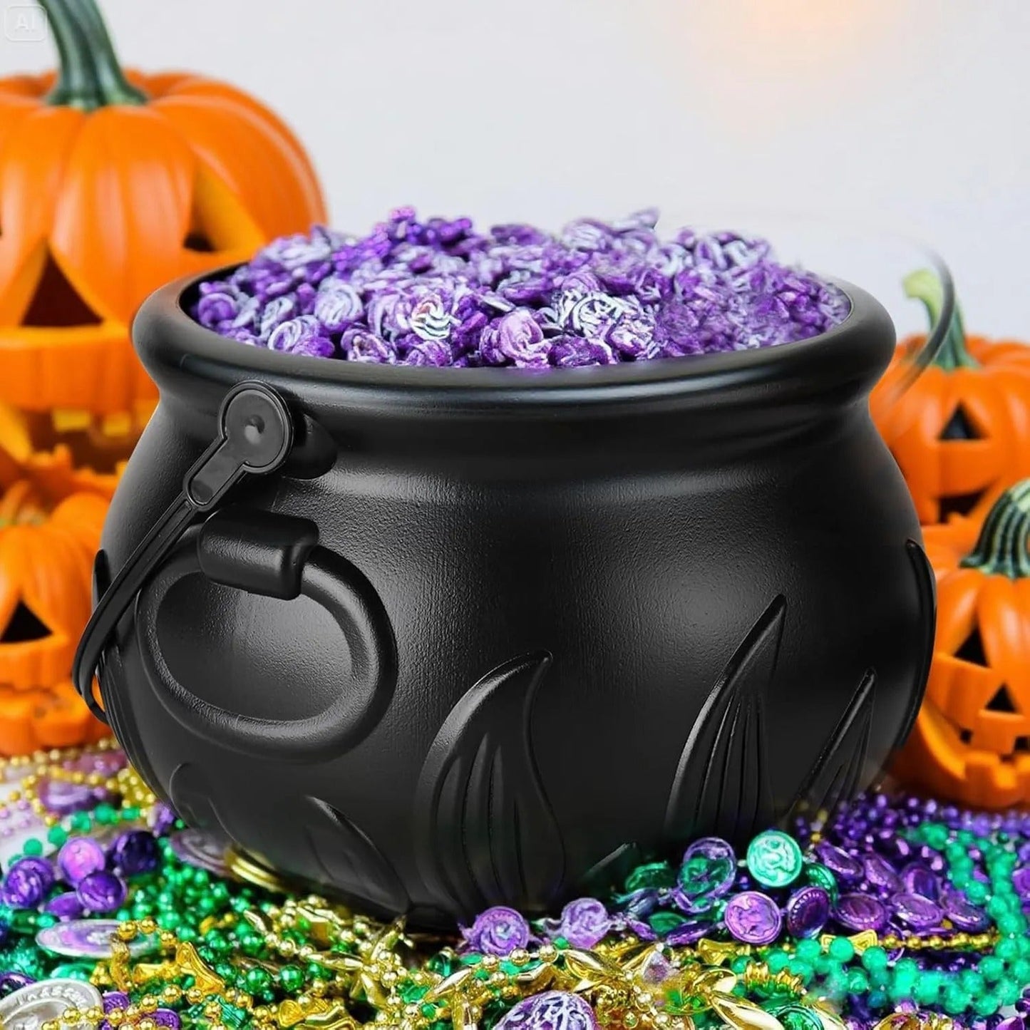 Rynx | Cauldron decoration – with floating magic bottle & fog effect