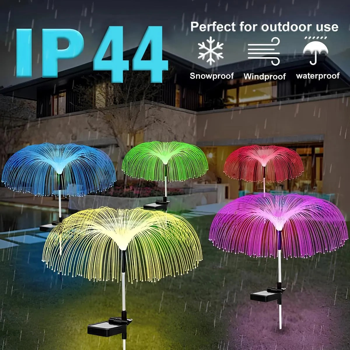 Rynx | Solar Garden Light Jellyfish – Hypnotic Color Change at Night