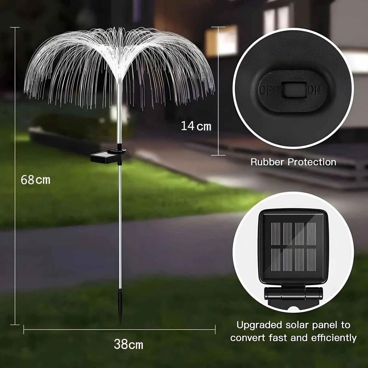 Rynx | Solar Garden Light Jellyfish – Hypnotic Color Change at Night