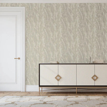 Rynx | Inglot Cream Marbled Patterned Textured Wallpaper