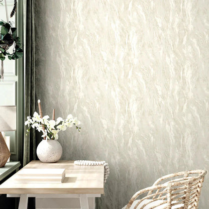Rynx | Inglot Cream Marbled Patterned Textured Wallpaper
