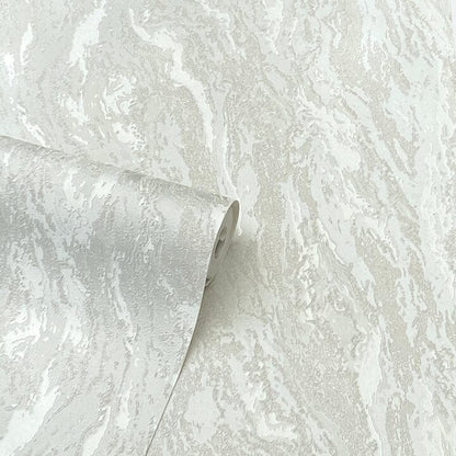 Rynx | Inglot Cream Marbled Patterned Textured Wallpaper