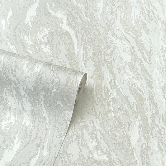 Rynx | Inglot Cream Marbled Patterned Textured Wallpaper