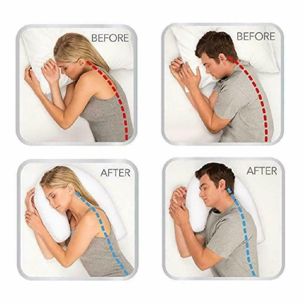 Rynx | Orthopedic side sleeper pillow with ear hole
