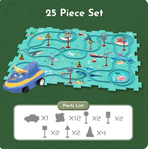 Rynx | Kids Track Car Set