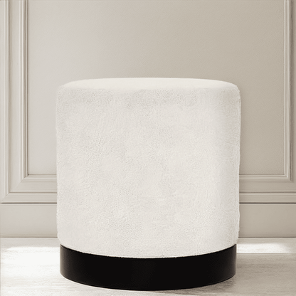 Rynx | Jaycee Cream Boucle & Black Medium Round Pallet