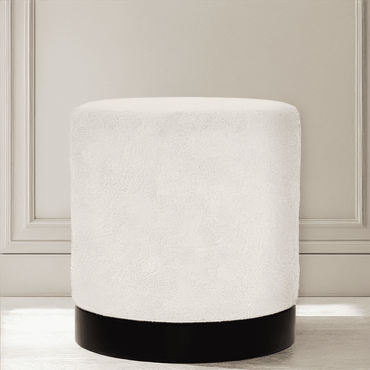 Rynx | Jaycee Cream Boucle & Black Medium Round Pallet