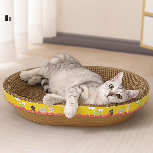 Rynx | Kawaii cartoon cat scratching board x cat bed
