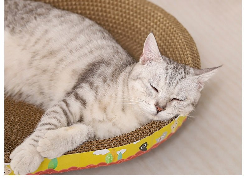 Rynx | Kawaii cartoon cat scratching board x cat bed