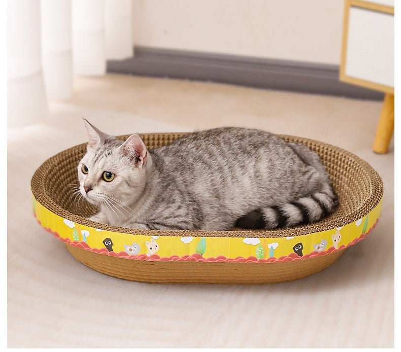 Rynx | Kawaii cartoon cat scratching board x cat bed