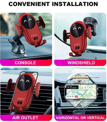 Rynx | Smart Wireless Auto-Sensing Car Phone Mount Charger