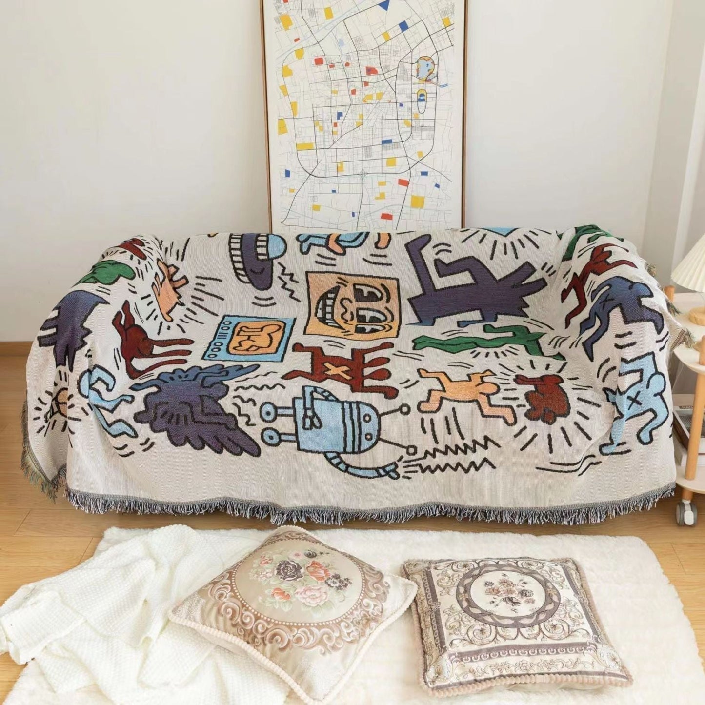 RYNX | Keith Haring Puzzle Throw Blanket