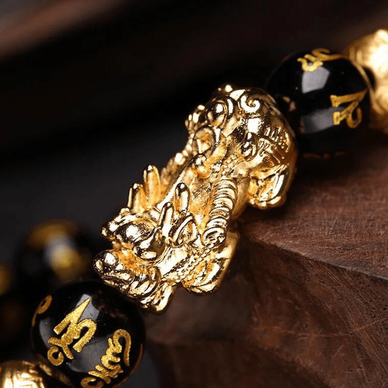 RYNX | Black Obsidian Pi Xiu Bracelet
