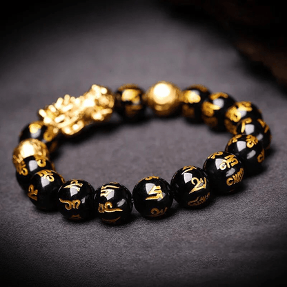 RYNX | Black Obsidian Pi Xiu Bracelet