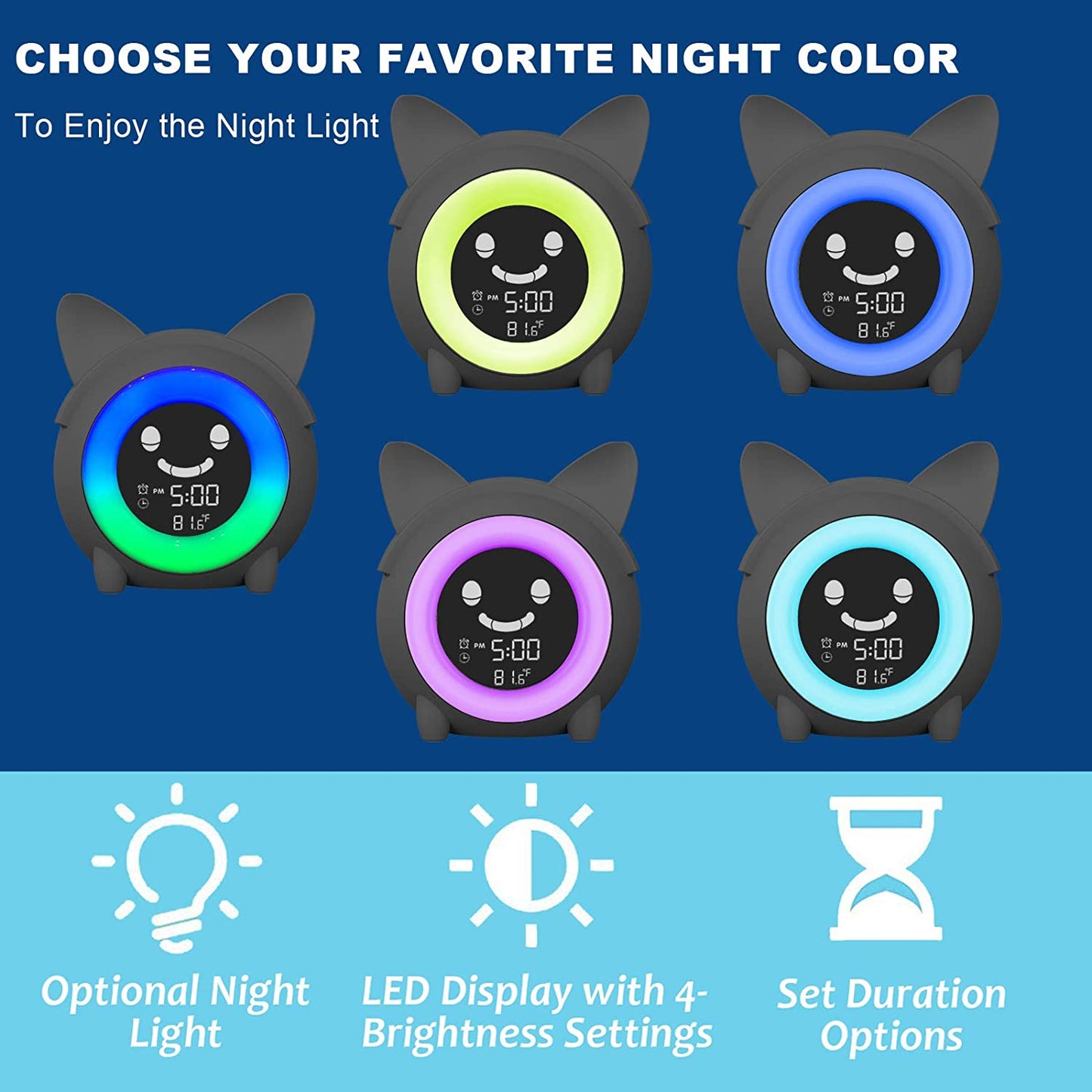 Rynx | Children's Digital Watch with Night Light
