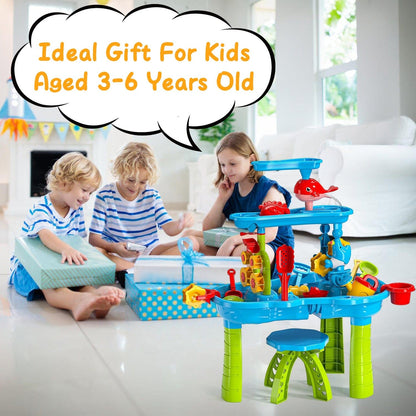 Rynx | Children's Sand Water Table for 3-6 Years Old Sensory Training Friendship Building