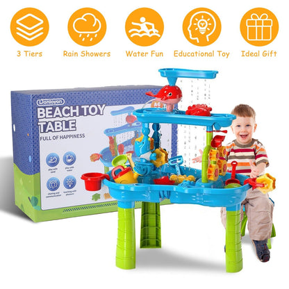 Rynx | Children's Sand Water Table for 3-6 Years Old Sensory Training Friendship Building