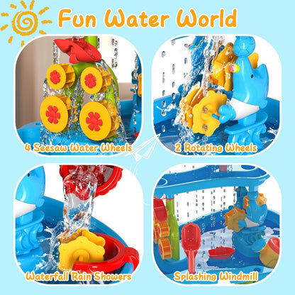 Rynx | Children's Sand Water Table for 3-6 Years Old Sensory Training Friendship Building