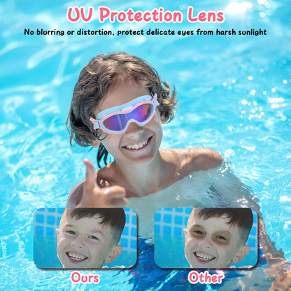 Rynx | Children's swimming goggles with earplugs UV protection anti-fog leak-proof