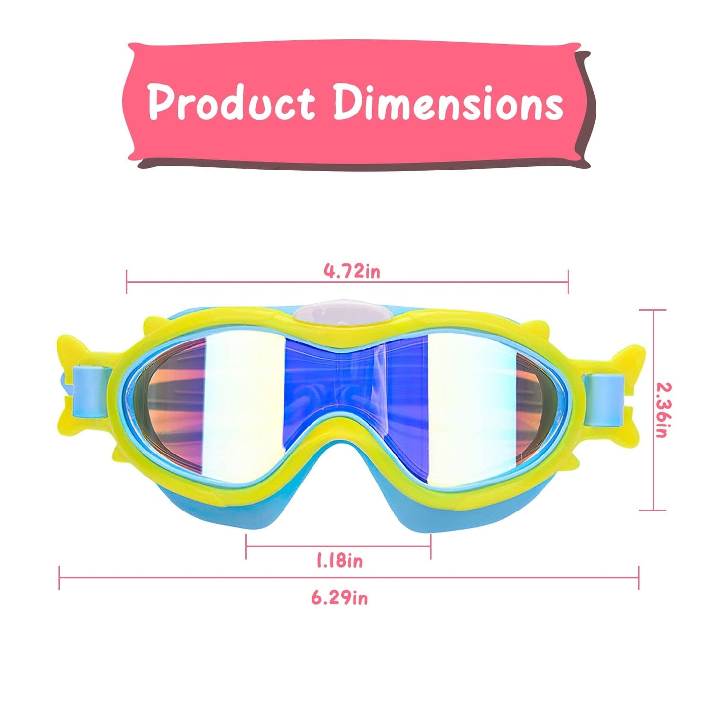 Rynx | Children's swimming goggles with earplugs UV protection anti-fog leak-proof