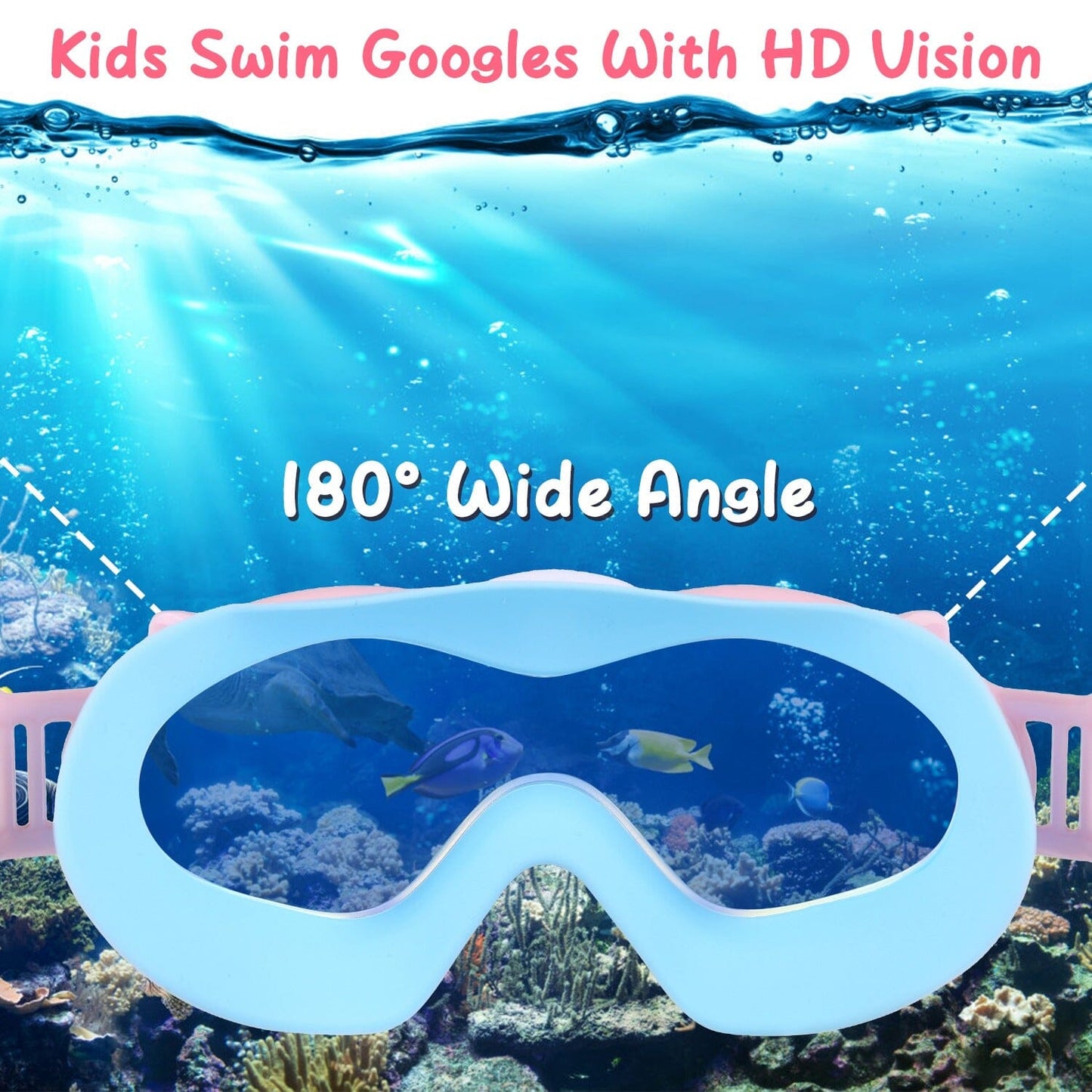 Rynx | Children's swimming goggles with earplugs UV protection anti-fog leak-proof