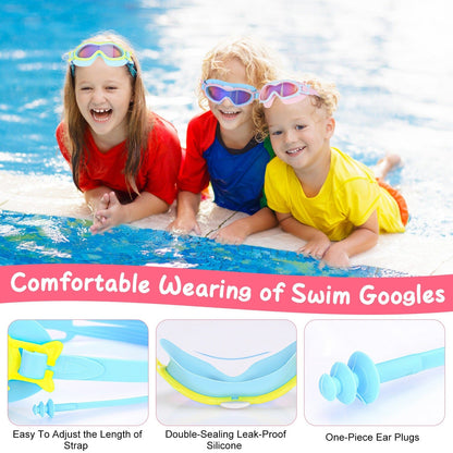 Rynx | Children's swimming goggles with earplugs UV protection anti-fog leak-proof