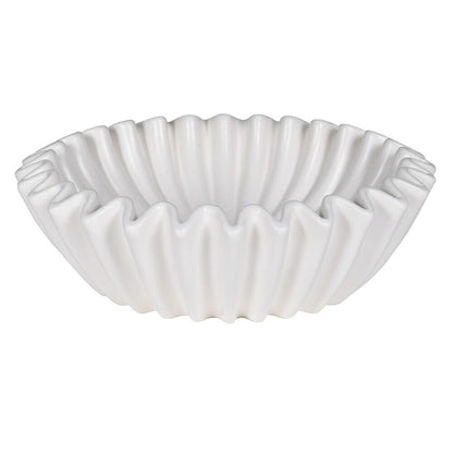 Rynx | Kingston White Fluted Decorative Bowl