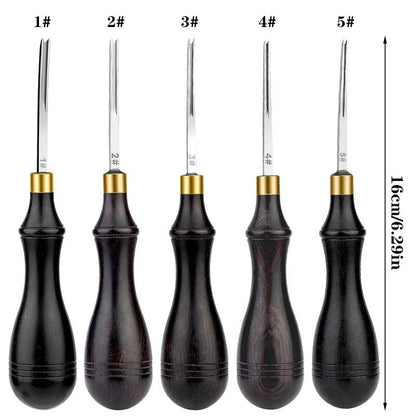 Rynx | Precision Edge Beveling Tool Set for Leather Craft - Ergonomic Design for Perfect Finish