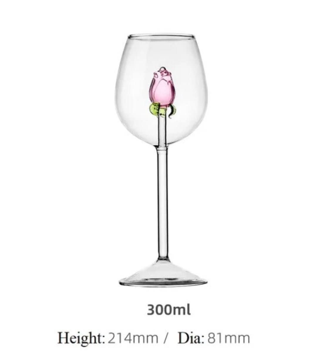 Rynx | La Vie En Rose | Champagne glass - Handmade