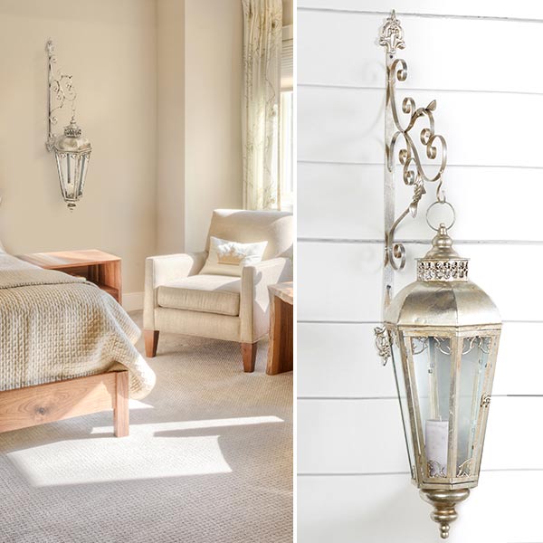 Rynx | Worn European wall lantern with bracket