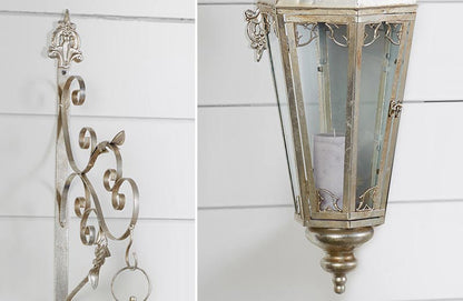 Rynx | Worn European wall lantern with bracket