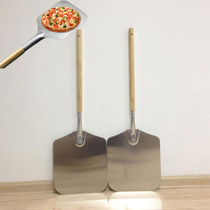 Rynx | Large 58cm Wood and Aluminium Pizza Peel Square Blade Pizza Lifter