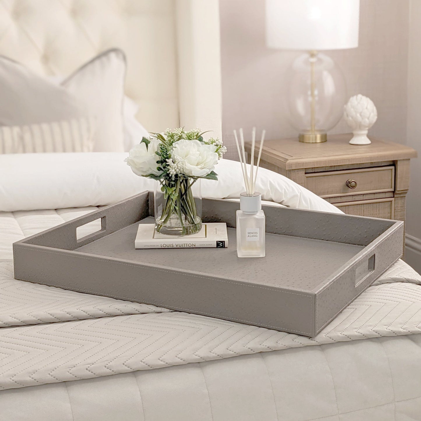 Rynx | Larissa Luxury Mink Faux Struts Rectangular Tray