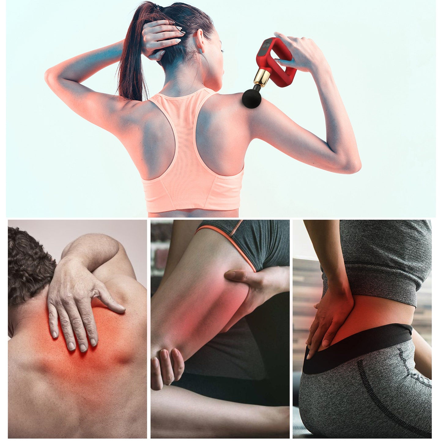 Rynx | LAX Deluxe Handheld Deep Tissue Percussion Muscle Massage for Fitness