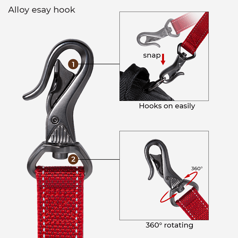 RYNX | Hands Free Dog Leash With Safety Seat Belt