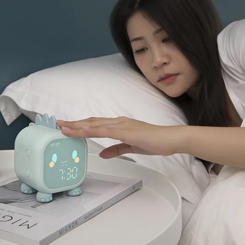 Rynx | LED Cartoon Alarm Clock Voice Control Digital