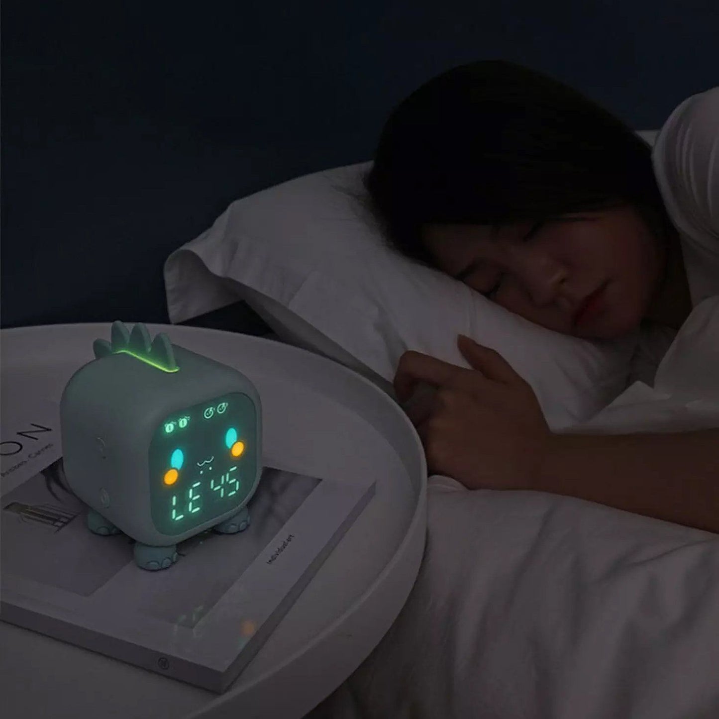 Rynx | LED Cartoon Alarm Clock Voice Control Digital