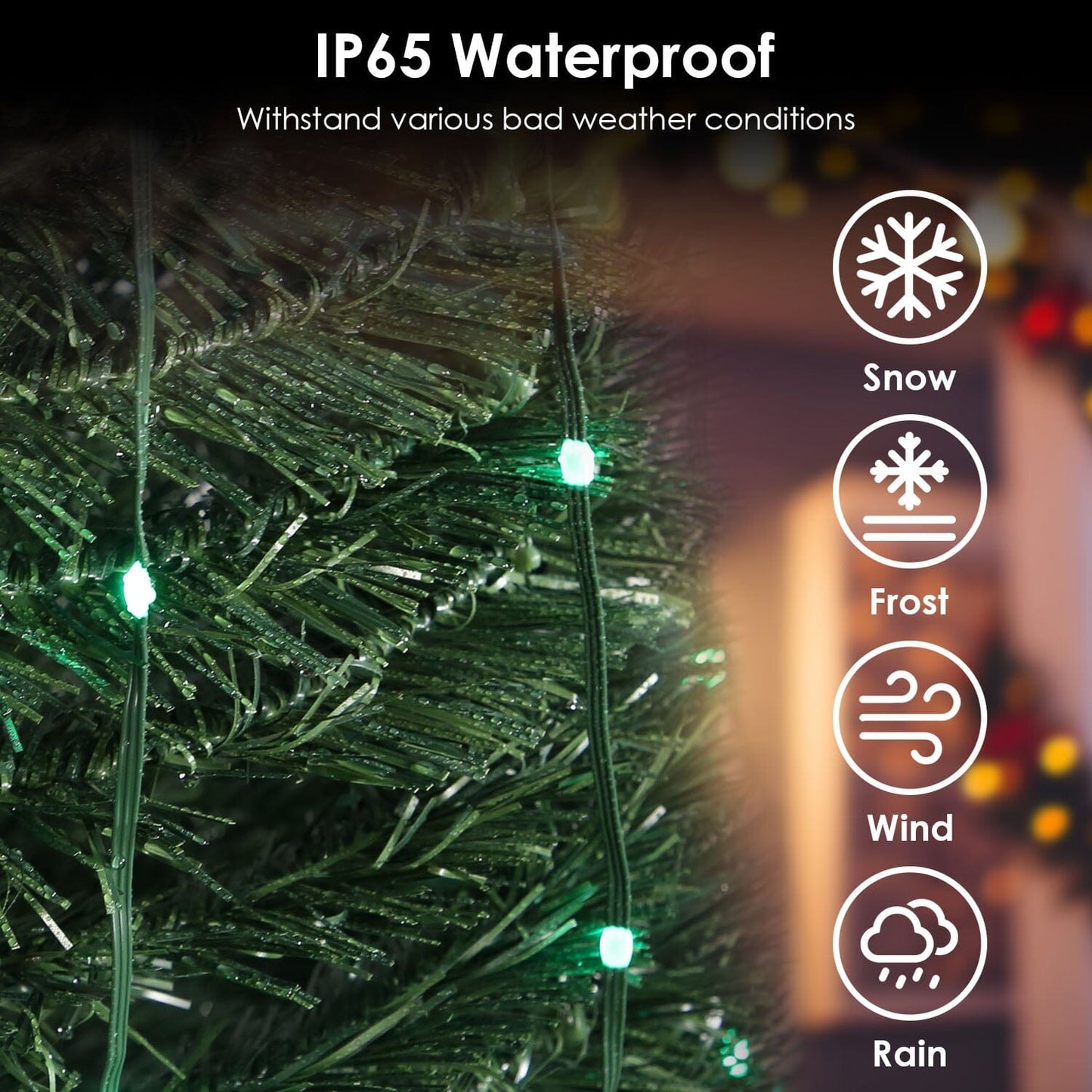 Rynx | LED Light Foldable Christmas Tree Light with Remote Control App Control