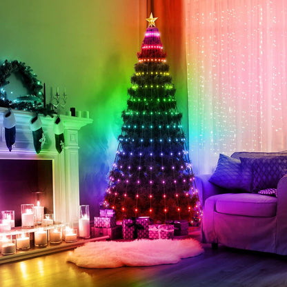 Rynx | LED Light Foldable Christmas Tree Light with Remote Control App Control