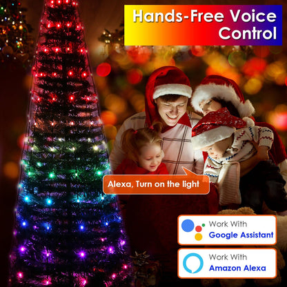 Rynx | LED Light Foldable Christmas Tree Light with Remote Control App Control