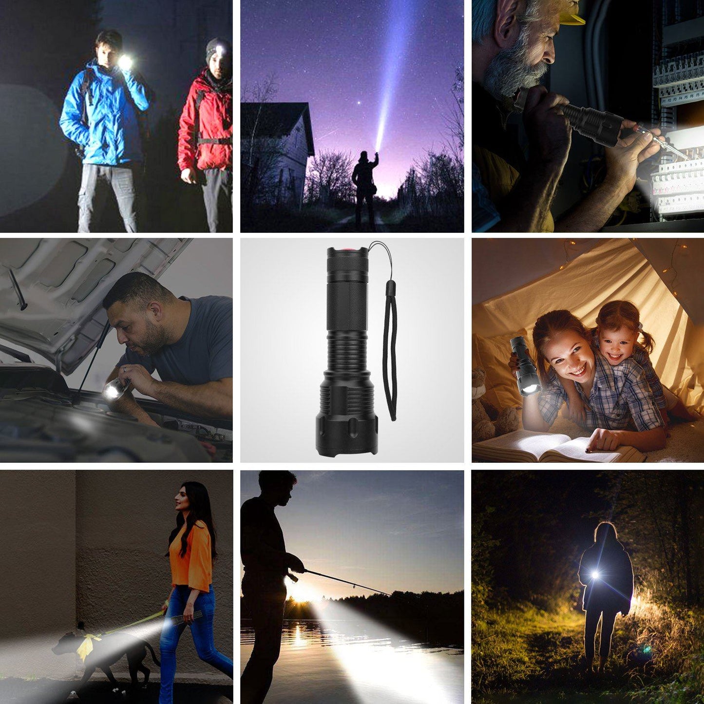 Rynx | LED Rechargeable Zoomable Flashlight