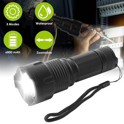 Rynx | LED Rechargeable Zoomable Flashlight