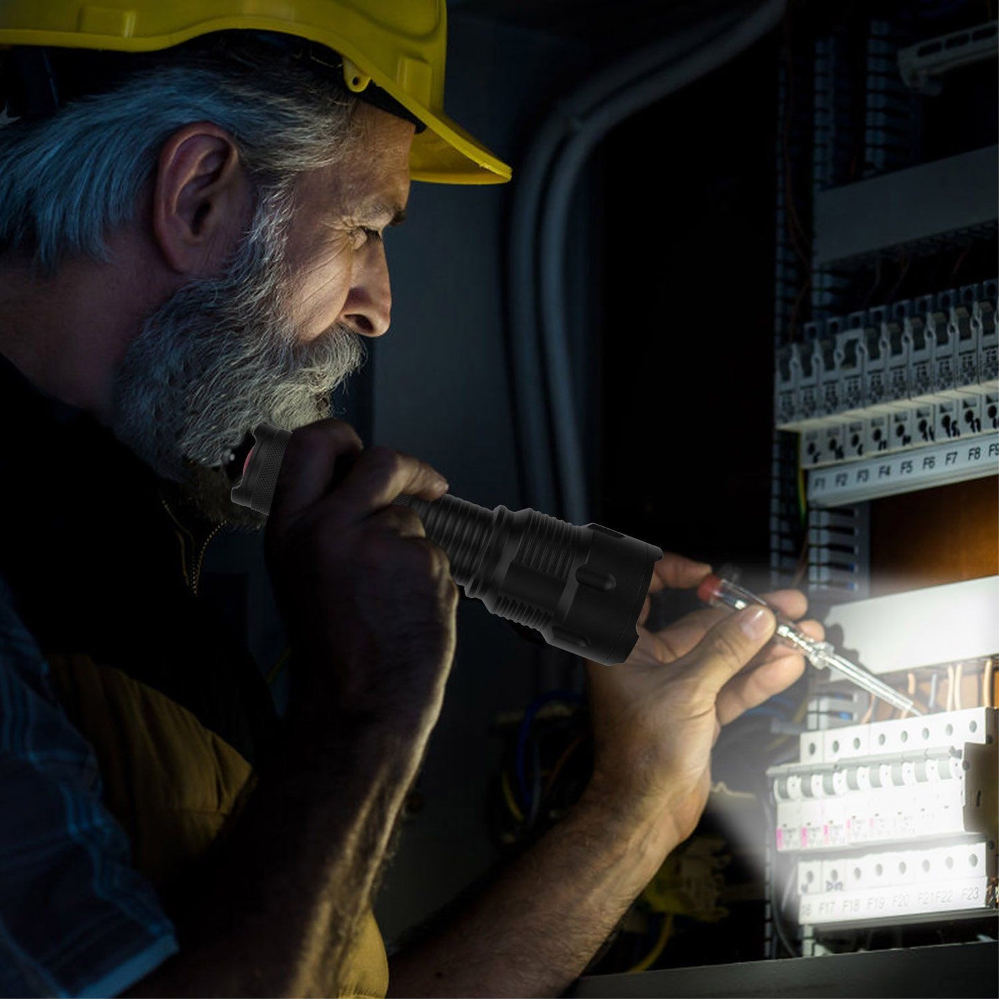 Rynx | LED Rechargeable Zoomable Flashlight