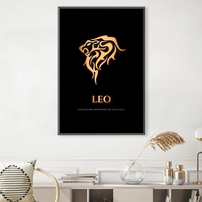 Rynx | Leo - Gold Canvas