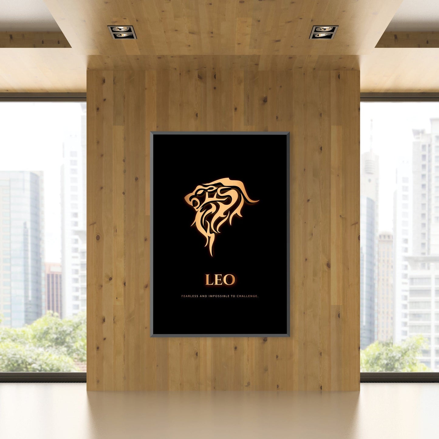 Rynx | Leo - Gold Canvas